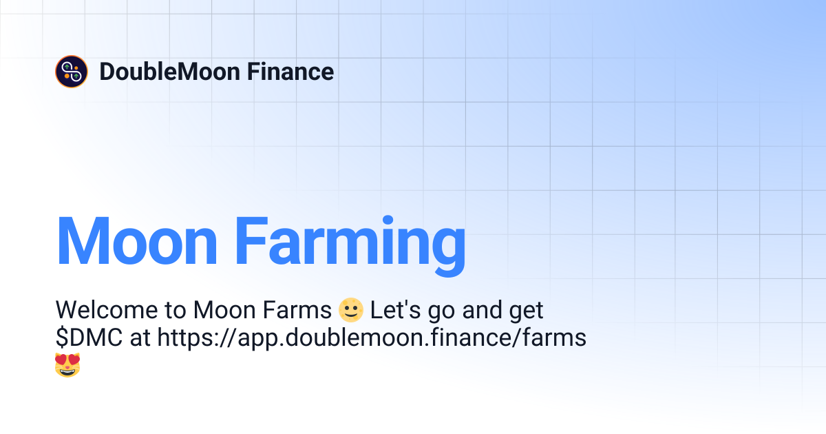 Moon Farming | DoubleMoon Finance